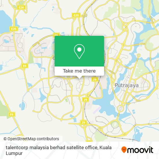 talentcorp malaysia berhad satellite office map