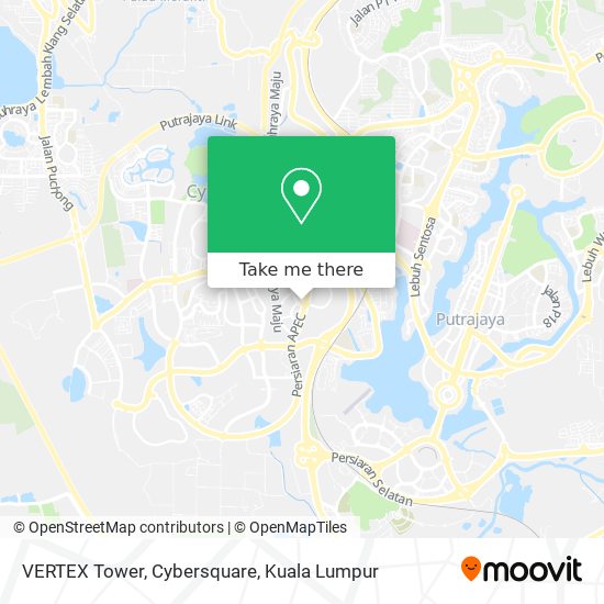 VERTEX Tower, Cybersquare map