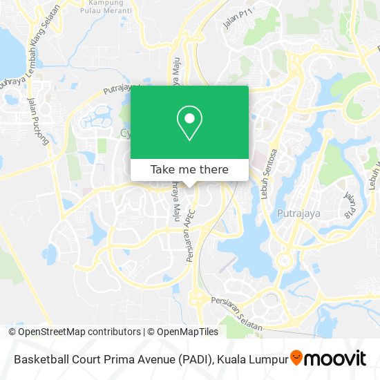 Basketball Court Prima Avenue (PADI) map