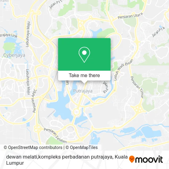 dewan melati,kompleks perbadanan putrajaya map