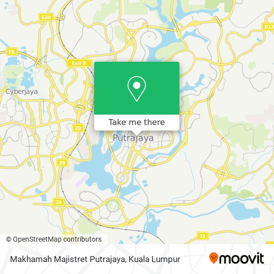 Peta Makhamah Majistret Putrajaya