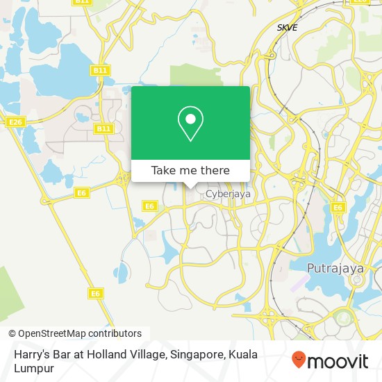 Harry's Bar at Holland Village, Singapore map