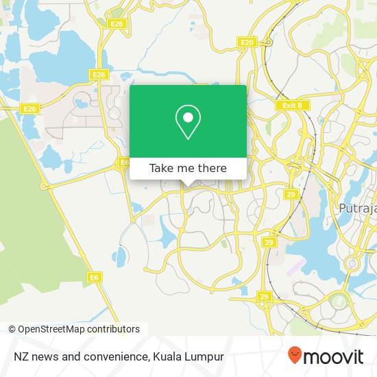 NZ news and convenience map