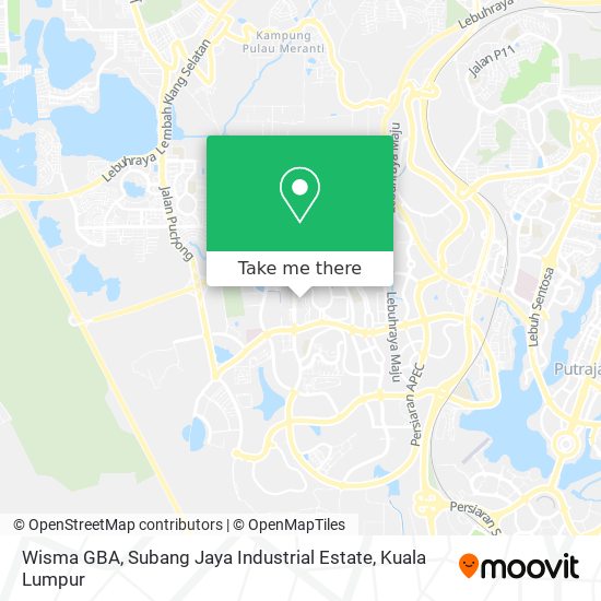 Peta Wisma GBA, Subang Jaya Industrial Estate