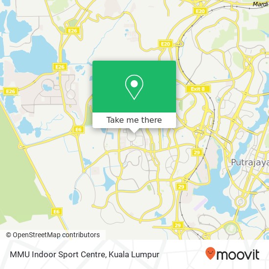 MMU Indoor Sport Centre map