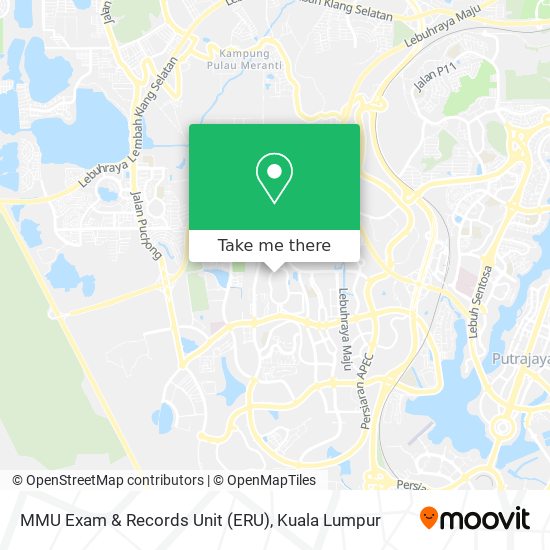 MMU Exam & Records Unit (ERU) map