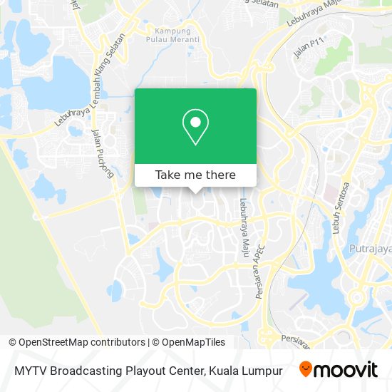 MYTV Broadcasting Playout Center map