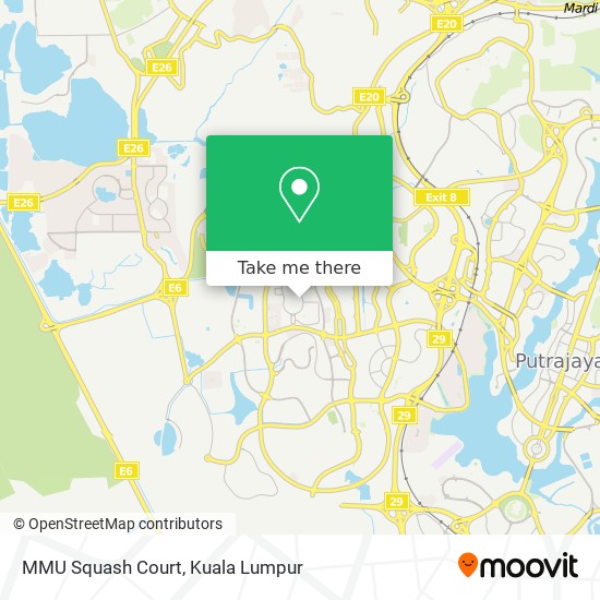 MMU Squash Court map