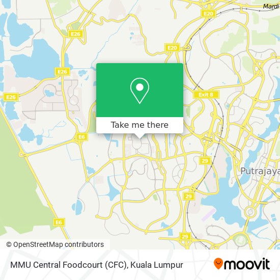 MMU Central Foodcourt (CFC) map