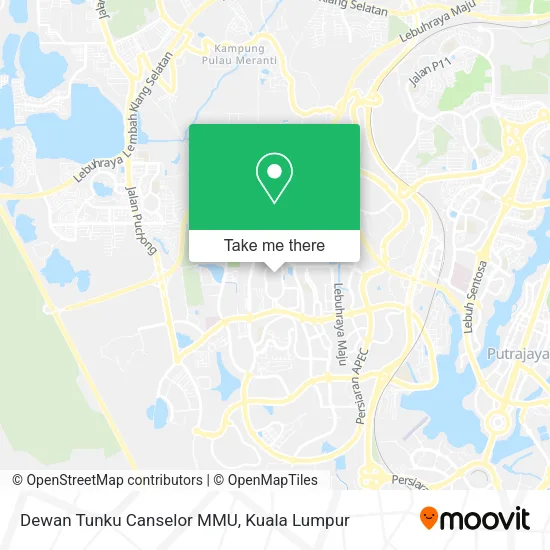 Dewan Tunku Canselor MMU map