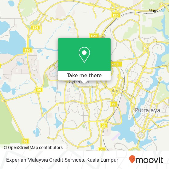 Experian Malaysia Credit Services map