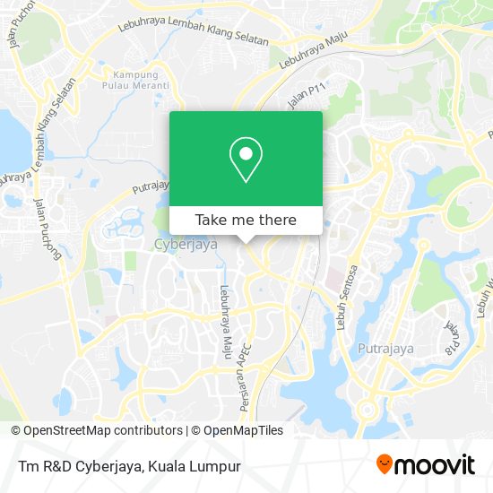 Tm R&D Cyberjaya map