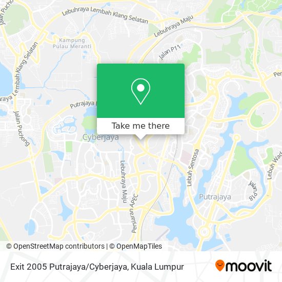 Exit 2005 Putrajaya/Cyberjaya map