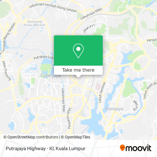 Putrajaya Highway - Kl map