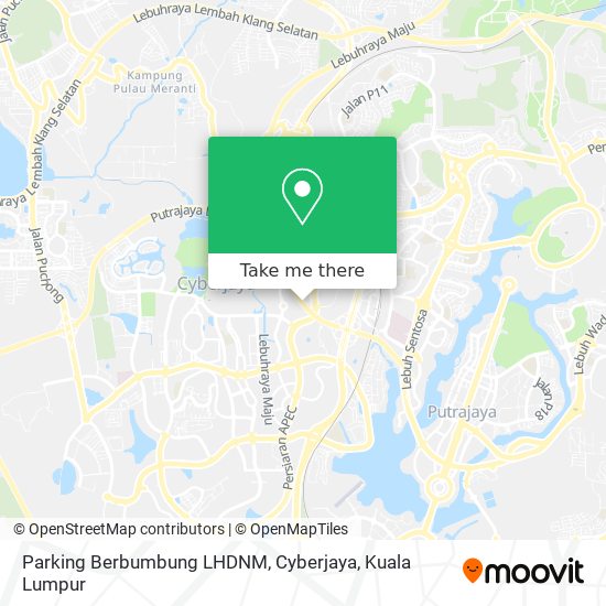 Parking Berbumbung LHDNM, Cyberjaya map