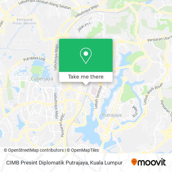 CIMB Presint Diplomatik Putrajaya map