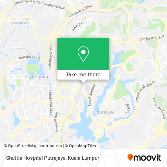 Peta Shuttle Hospital Putrajaya