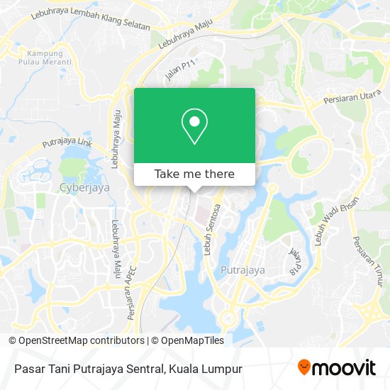 Pasar Tani Putrajaya Sentral map