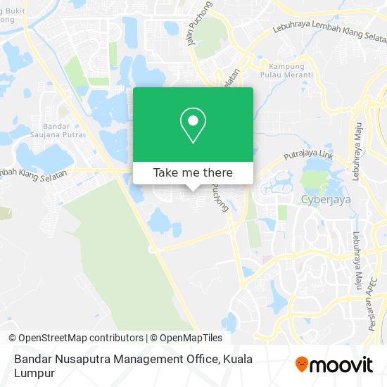 Bandar Nusaputra Management Office map