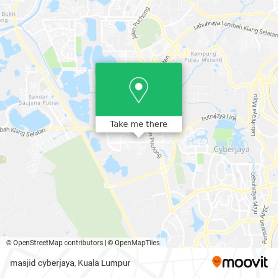 masjid cyberjaya map