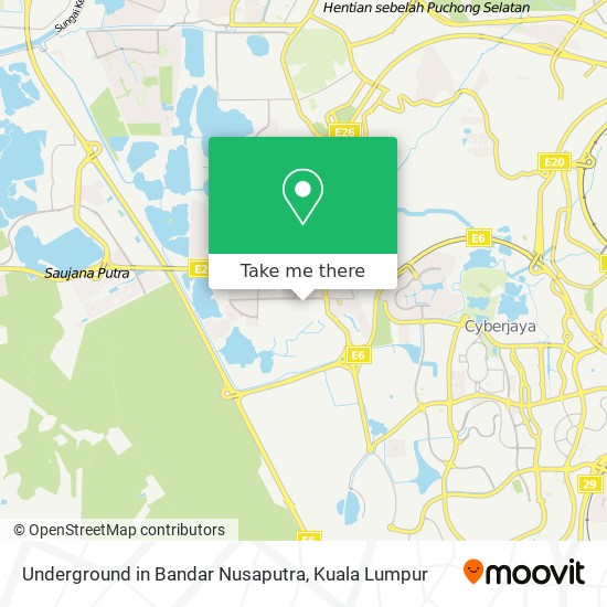 Peta Underground in Bandar Nusaputra