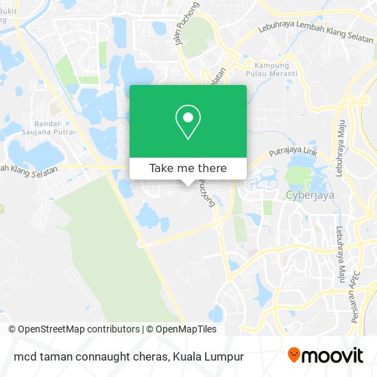 Peta mcd taman connaught cheras