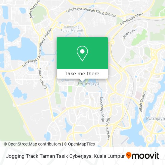 Peta Jogging Track Taman Tasik Cyberjaya