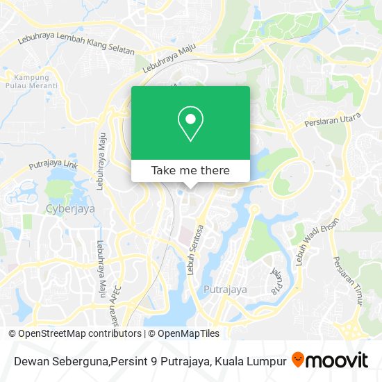 Dewan Seberguna,Persint 9 Putrajaya map