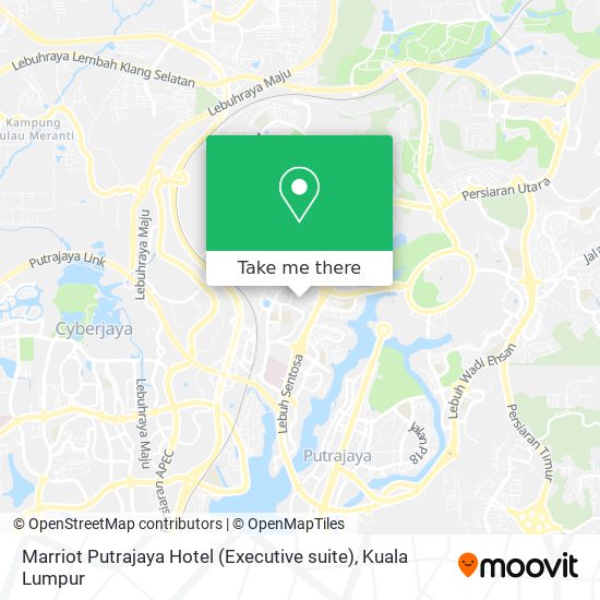 Marriot Putrajaya Hotel (Executive suite) map