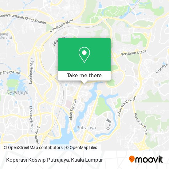 Koperasi Koswip Putrajaya map