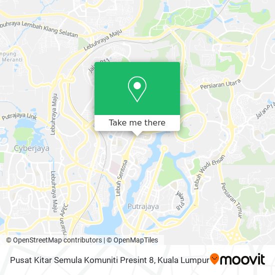 Pusat Kitar Semula Komuniti Presint 8 map