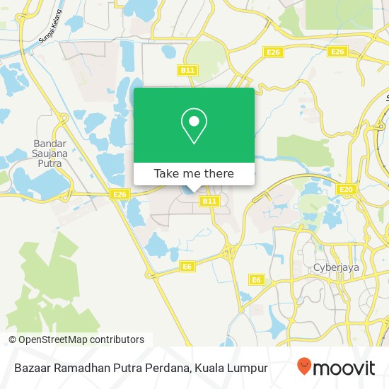 Bazaar Ramadhan Putra Perdana map