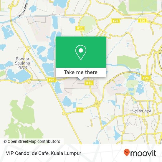 VIP Cendol de'Cafe map