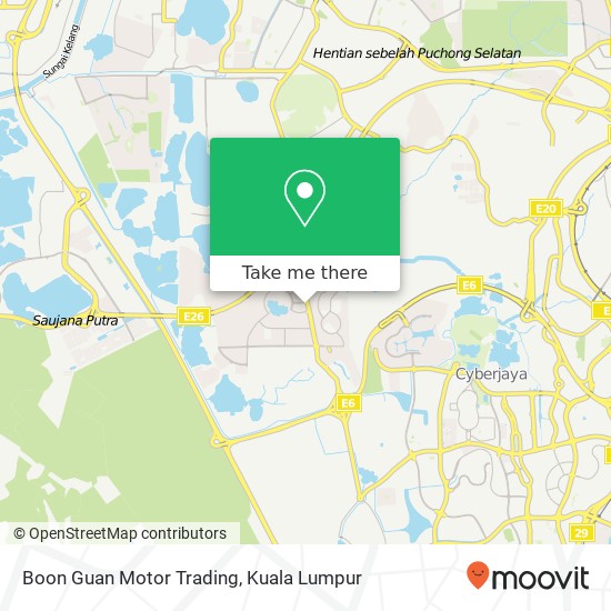 Boon Guan Motor Trading map