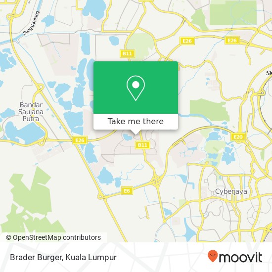 Brader Burger map