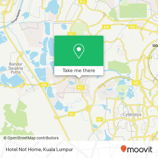 Hotel Not Home map