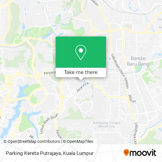 Parking Kereta Putrajaya map
