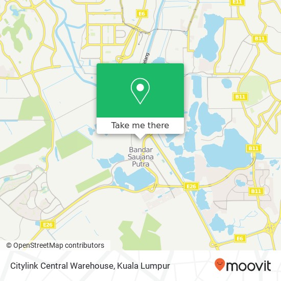 Citylink Central Warehouse map
