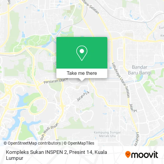 Kompleks Sukan INSPEN 2, Presint 14 map