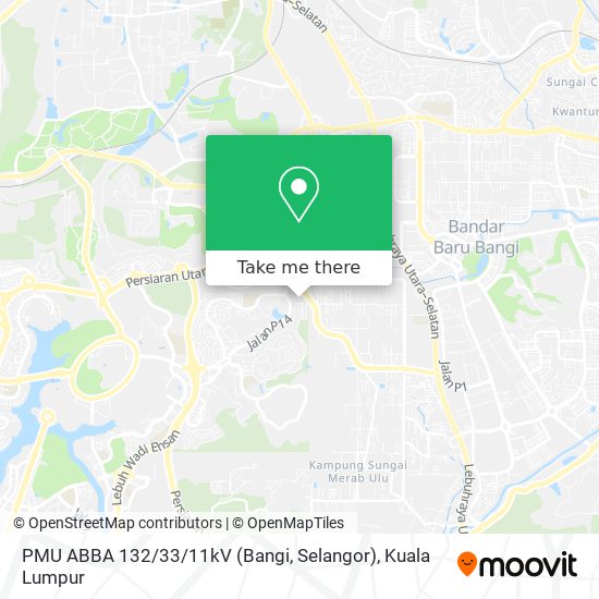 PMU ABBA 132 / 33 / 11kV (Bangi, Selangor) map