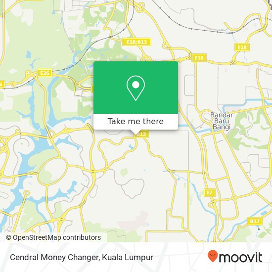 Cendral Money Changer map