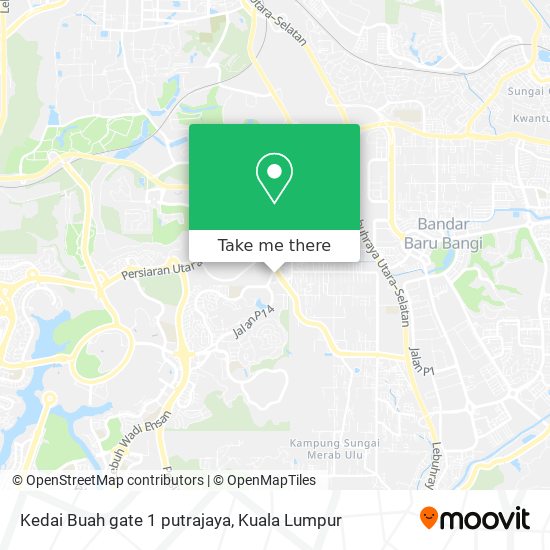 Kedai Buah  gate 1 putrajaya map