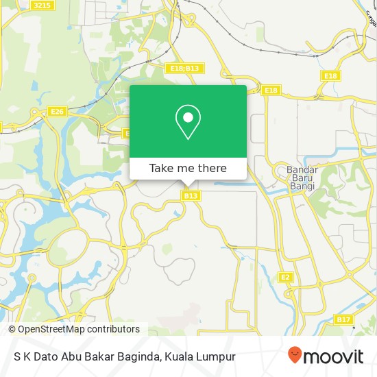 S K Dato Abu Bakar Baginda map