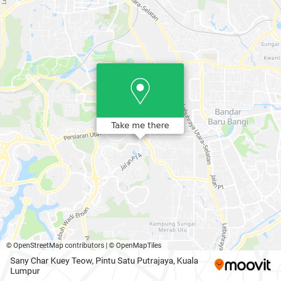 Sany Char Kuey Teow, Pintu Satu Putrajaya map