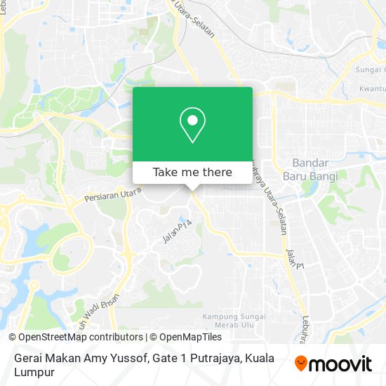 Peta Gerai Makan Amy Yussof, Gate 1 Putrajaya