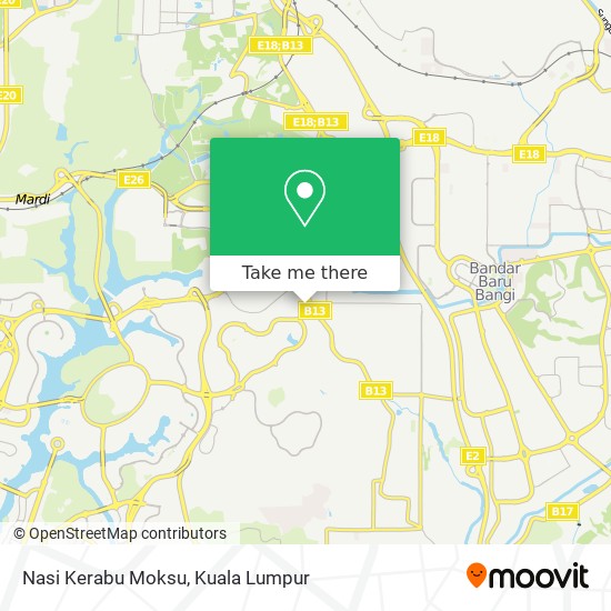 Nasi Kerabu Moksu map