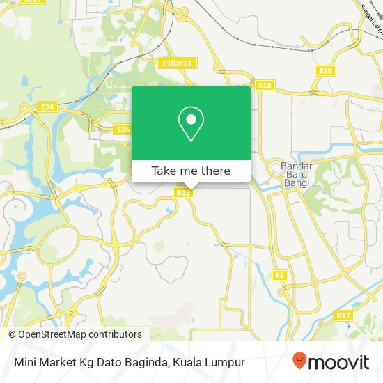 Mini Market Kg Dato Baginda map