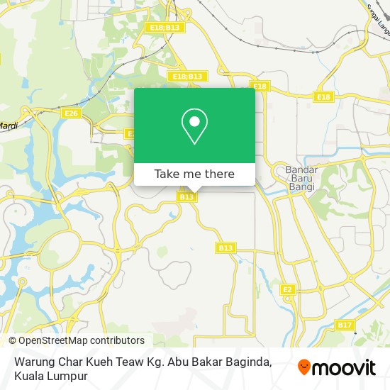 Warung Char Kueh Teaw Kg. Abu Bakar Baginda map