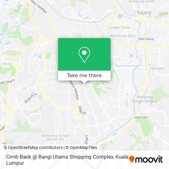 Peta Cimb Bank @ Bangi Utama Shopping Complex