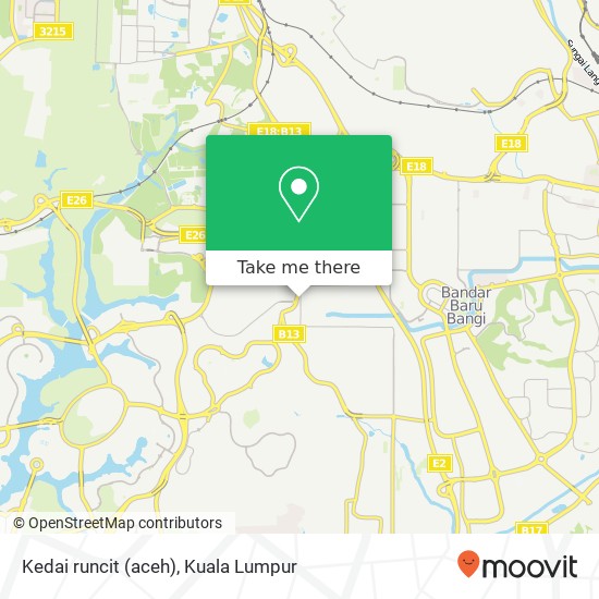 Kedai runcit (aceh) map